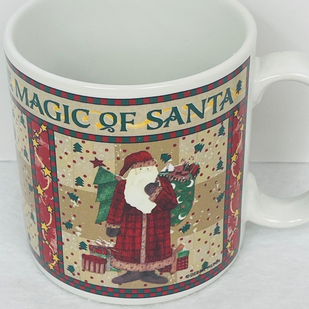 Sakura Mug Magic of Santa Debbie Mumm 1996 Stoneware Christmas Multicolor Exc